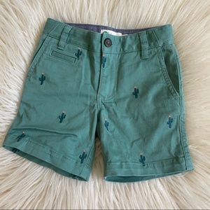 Mini Boden Embroidered Cactus Shorts 🌵